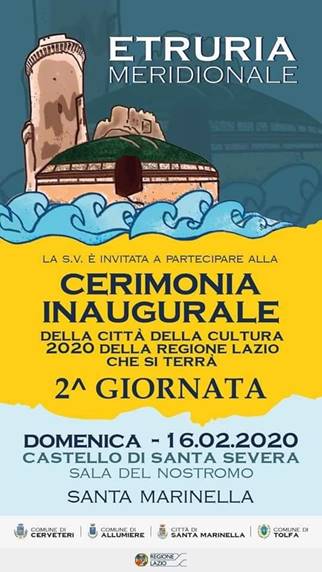 Santa Severa, il 16 febbraio la cerimonia inaugurale della Città della Cultura 2020 21