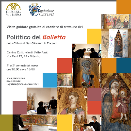 Cantiere di restauro del Polittico del Balletta
