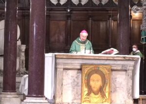 Roma, S. Maria in Trastevere, mons. Vincenzo Paglia