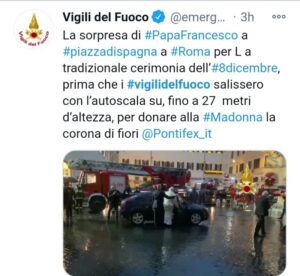 Papa Francesco, 8 dicembre 2020 