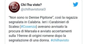 Denise Pipitone, Scalea