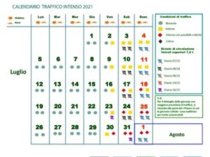 Estate 2021, piano di viabilità 