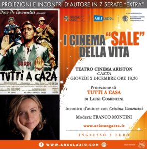 I CINEMA: "SALE" DELLA VITA il 2 dicembre al Teatro Cinema Ariston di Gaeta