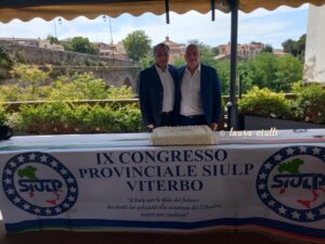Giancarlo Sant'Elia e Giuseppe Becattini Siulp Viterbo