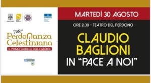 Perdonanza Celestiniana, L'Aquila, Claudio Baglioni 