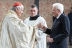 Assisi, San Francesco. Cardinale Zuppi e Sergio Mattarella