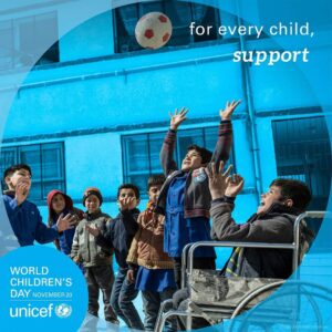 Giornata mondiale dell'infanzia e dell'adolescenza. Unicef