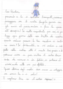 Letterina bambino Questura viterbo