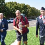 Il Monumento al pellegrino sulla via Francigena arrivando a Viterbo 2