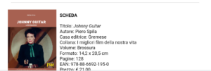 Piero Spila JOHNNY GUITAR di Nicholas Ray (Gremese Editore)