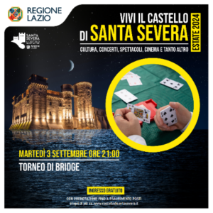 Castello di Santa severa torneo di Bridge infinite realtà.it