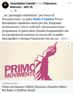 Guendalina Consoli, gocce di romanticismo infinite realtà.it Laura Ciulli