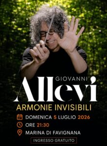 Giovanni Allevi Armonie invisibili Favignana festival Florio infinite realtà. It