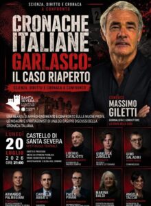 Vivi il Castello di Santa Severa – Estate 2026", la rassegna promossa dalla Regione Lazio e organizzata da LAZIOcrea, Delitto di Garlasco infinite realtà. It