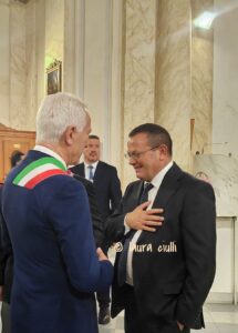 Dr. Giorgio Di Munno, Questore di Viterbo Sandrino Aquilani sindaco di Vetralla questura di Viterbo Laura Ciulli infiniti realtà.it Polizia di Stato